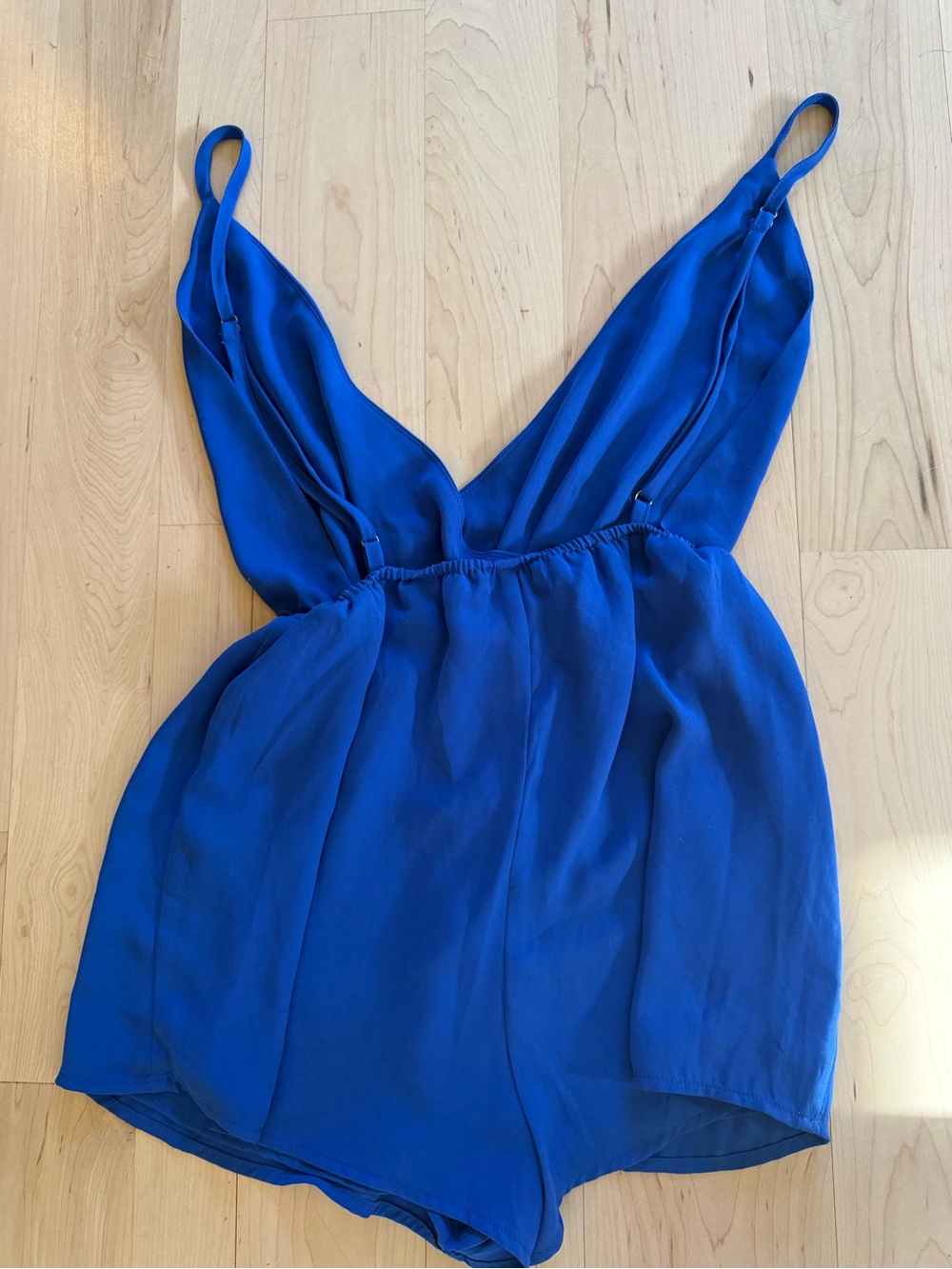 superdown Royal Blue V-Neck Camisole Romper